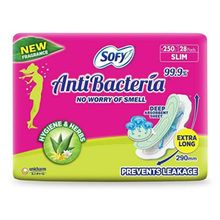 Sofy Anti-bacteria Extra Long Sanitary Pads - Pack Of 14