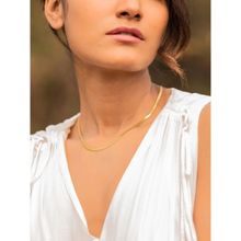 Michelle Alexander Anastasia- 18K Gold Plated Classic Snake Chain (16inches)