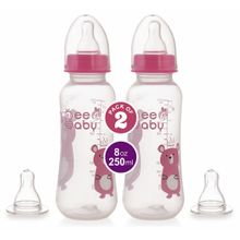 Beebaby Easy Start Slim Neck Feeding Bottle For 8m+ Baby - Pink