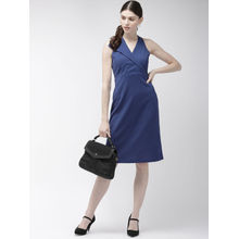 Twenty Dresses By Nykaa Fashion Rocking That Formal Move Sheath Dress - Blue