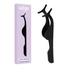 Feel Good Club Eyelash Tweezer - False Lash Extension Curler Applicator & Remover Makeup Tool