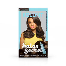 BBLUNT Salon Secret High Shine Creme Hair Colour Chocolate Dark Brown 3, No Ammonia