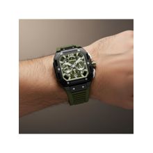 Tornado Green Stainless Steel Chronograph Watch (T26101-Bfhh)
