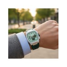 Tornado Green Stainless Steel Chronograph Watch (T26102-Srgg)