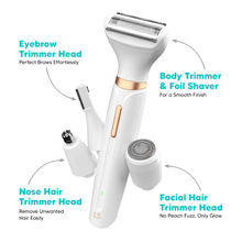 LetsShave Evior 4-in-1 Trimmer for Women - Face, Eyebrows, Bikini & Body Hair Removal, Skin-Safe