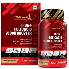 MuscleXP Iron + Folic Acid Blood Booster Daily Vital Capsules