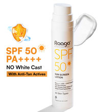 Raaga Professional Spf 50 Pa++++ Sunscreen Lotion With Uva + Uvb Protection, All Skin Types, 55 Ml
