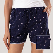Nykd by Nykaa Super Fine Shorts In Cosy Cotton - NYS033 Navy Print