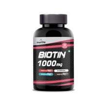 Mettle Biotin 1000mg Tablets For Hair Skin & Nails Growth
