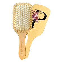 Allure Personalised Letter P Paddle Hair Brush