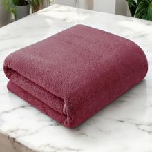 Story@Home Microfiber 400 GSM Soild Bath Towel - Pink (XL)
