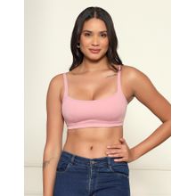 Da Intimo Pink Full Coverage Cotton Bra With All Day Comfort