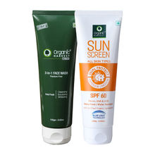 Organic Harvest 3-In-1 Face Wash Paraben Free & SPF 60 Sunscreen for All Type Skin