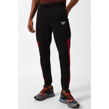 Reebok Mens Active Stretch PT Joggers Black & Red