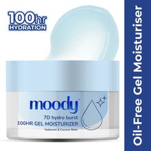 Moody 7D Hydro Burst Water Gel Moisturiser with Hyaluronic, Ceramides & Peptides for 100HR Hydration