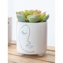 KitchenCraft Abstract Face Planters For thinKitchen, Indoor Plant Pot