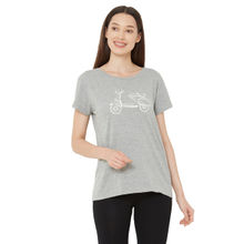 Mystere Paris Textured Scooter Lounge T-shirt - Grey