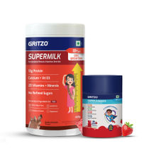 Gritzo SuperMilk Height Personalized Protein And Nutrition Drink + Super Gummies 13+ Years Girls
