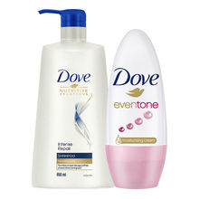 Dove Intense Repair Shampoo & Eventone Deodorant Roll On For Women