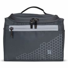 EUME Eva 9 Inch Polyester Multipurpose Travel Toiletry Bag (Dark Grey)