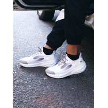 Neeman's Begin Walk- Cruise White and Grey Sneakers
