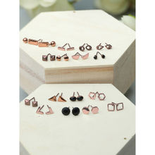 PRITA Metallic Stud Earrings (Set of 16)
