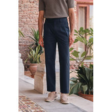 PRIMAL GRAY Men Solid Navy Blue Gurkha Pant