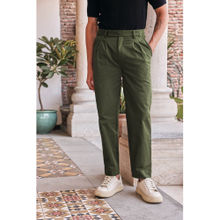 PRIMAL GRAY Men Solid Olive Gurkha Pant