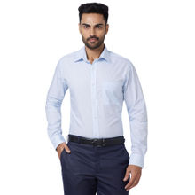 Raymond Slim Fit Printed Blue Shirt
