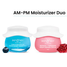 Dot & Key AM PM Routine With Hyaluronic Acid- 72HR Hydrating Probiotics Gel & Retinol Night Cream