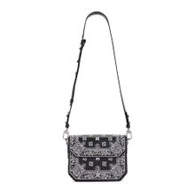 Amiri Black Bandana Embroidered Crossbody Bag