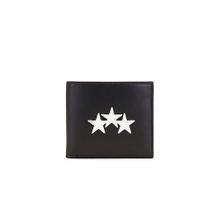 Amiri Black Three Star Leather Bifold Wallet