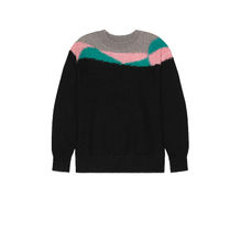 C2H4 Ellipse Paneled Mohair Sweater