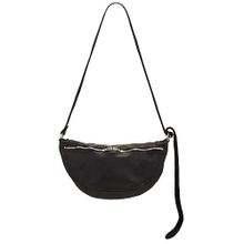 Guidi Black Medium Leather Folded Belt Bag