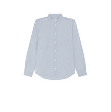 Maison Kitsune Fox Head Embroidery Classic Shirt