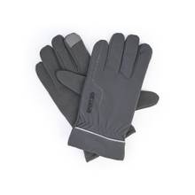 CAZZANO Men Solid/Plain Acrylic Grey Gloves