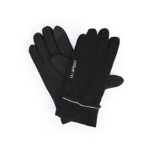 CAZZANO Men Solid/Plain Acrylic Black Gloves