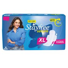 Stayfree Secure Cottony Extra Large with Wings - 18 Pads