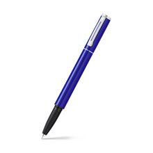 Sheaffer Pop A 9201 Blue High Gloss Resin Body Featuring Chrome Plated Trim Roller Ball Pen