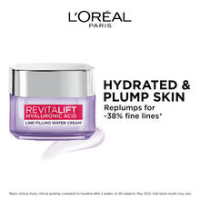LOreal Paris Hyaluronic Acid Line Filling Water Cream Repiumps For -38% Fine Lines
