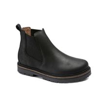 Birkenstock Stalon Nubuck Leather Black Flat Boots