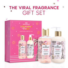 Wanderlust Valentines Gift Set of 2 Shower Gel + Body Lotion (Dreaming of Paris) Fruity Champagne