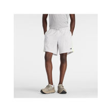 New Balance White Polyester Solid Shorts