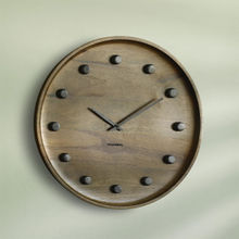 Ellementry Ebony Wooden Wall Clock