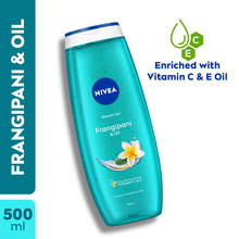 NIVEA Body Wash, Frangipani & Oil Shower Gel, Pampering Care & Refreshing Scent of Frangipani Flower