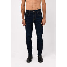 TAILORAEDGE Navy Blue Classic Edge Tailored Jeans