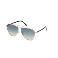 Tom Ford FT0681 63 28p Iconic Beveled Shapes In Premium Metal Sunglasses