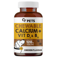Carbamide Forte Pets Chewable Calcium Tablets -calcium For Dogs, Vitamin D3, B12 - Chicken Flavour