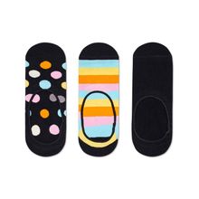 Happy Socks 3-Pack Big Dot Liner Sock - Multi-Color