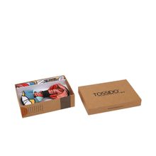 Tossido Double Stitch Printed Bowtie & Printed Pocket Square In Box (bowtiehanky24)
